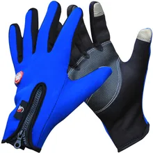 Outdoor font b Winter b font Thermal Bike font b Gloves b font Windproof Warm Full