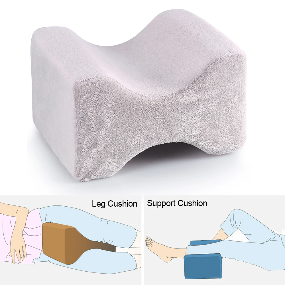 Urijk Memory Foam Knee Leg Pillow Pad Leg Shaping Pregnancy Body Pain Relief Sleeping Orthopedic Pillows For Women Sleeping