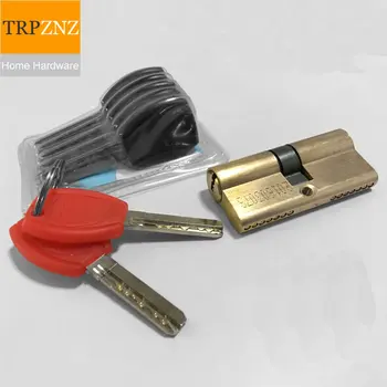 

65/70 anti-theft door copper lock core, suitable for indoor, bedroom, with 7 plastic handle copper keys, handle lock accessories