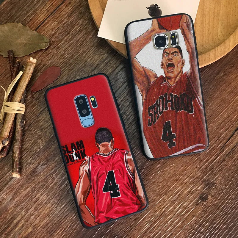 

Slam dunk anime Takenori Akagi coque Soft Silicone Phone Case Shell Cover For Samsung S7 Edge S8 S9 Plus Note 8 9