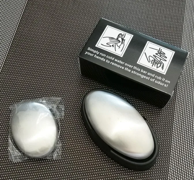 Oval de Aço Livrar do Mau Cheiro de Banho Suprimentos de Metal Lote Sliver Inoxidável Mão-lavagem Sabão Desinfetante se Ha460 60 Pçs - 6 Beleza e saúde