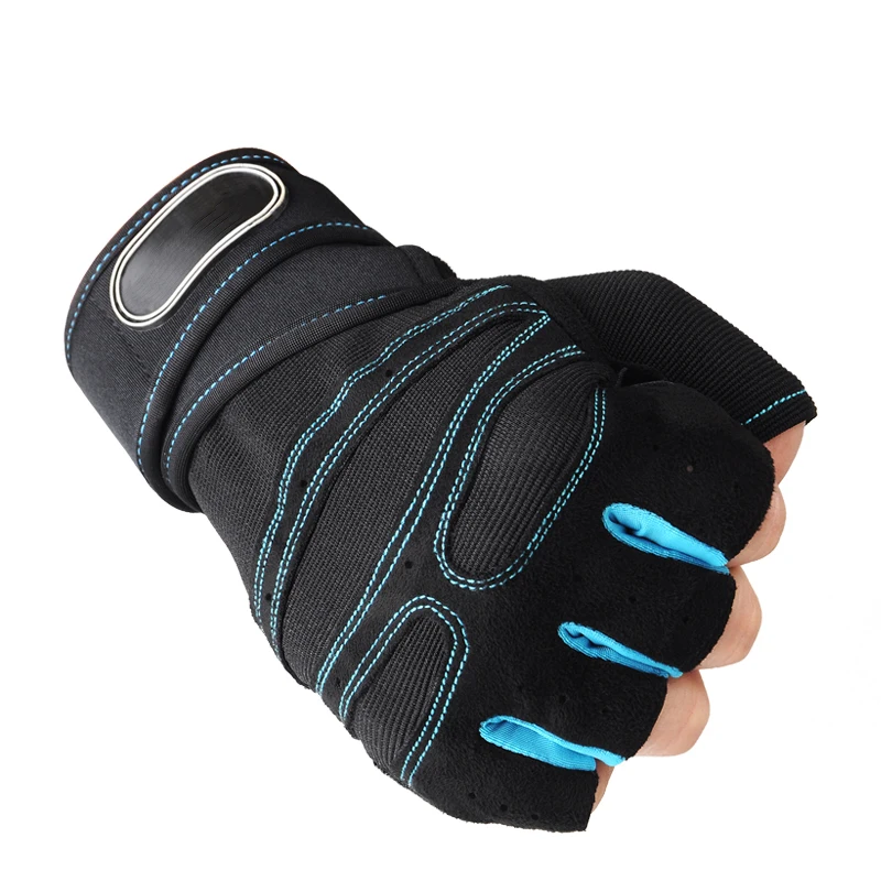 Half Finger Gym Sports Breathable Anti-Slip Gloves Gym Fitness Weight Lifting Body Building Exercise Training Workout Crossfit