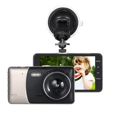 LCRTDS 4″Dual Lens Car DVR Camera Recorder Dash Cam Camcorder Car DVR with Two Cameras Blackbox Dash Cam Night Vision DashCam