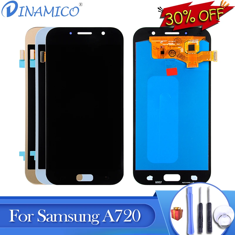 

Dinamico Promotion A720 Lcd For Samsung Galaxy A7 2017 Lcd Replacement A720F Display Touch Panel Screen Digitizer Assembly