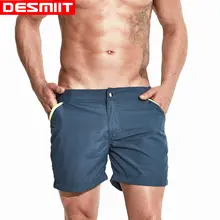 Размера плюс мужские купальные шорты на молнии, быстросохнущие шорты для плавания, шорты для мужчин, пляжная одежда для плавания, купальный костюм Desmiit M-XXL