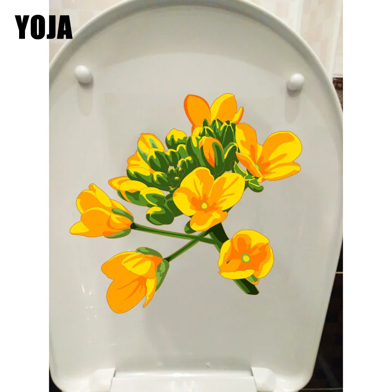 YOJA 23 9*22 7 см Коул цветы Мультяшные наклейки на стену украшение для дома стикер