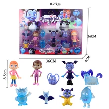 9 шт./лот фильм Junior Vampirina игрушки девочка собака смолы куклы аниме фигурки Brinquedos для детей подарок на вечеринку