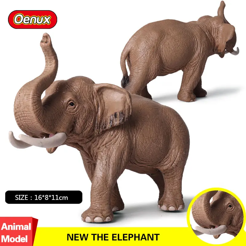 Oenux New Design Africa Animals African Elephant Figurines Simulation