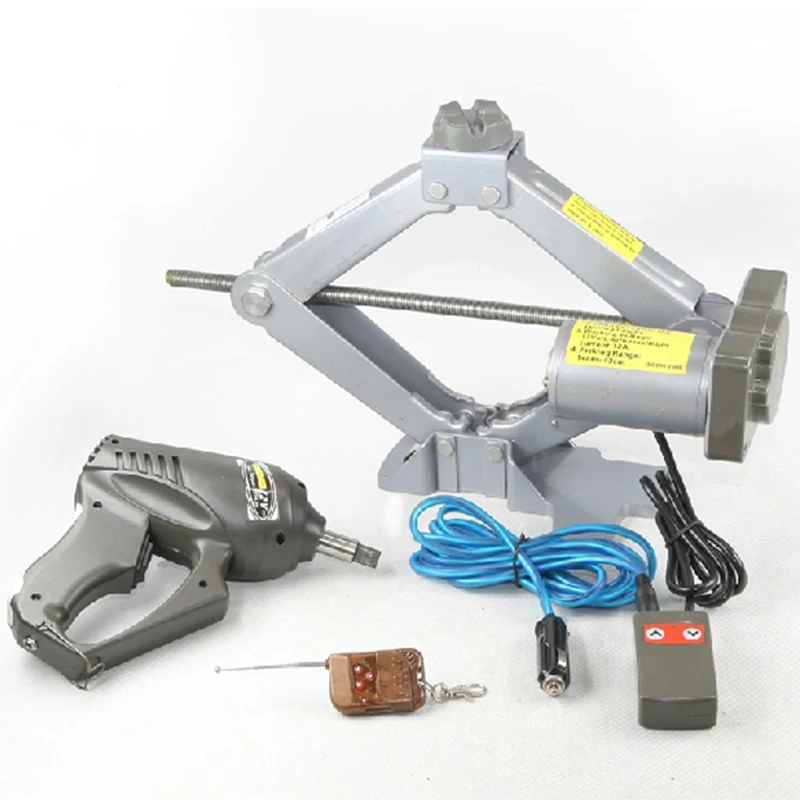 

Electric Car Dual-use Jack 12V 5T Level Super Power Universal Torque Wrench Easy to Change Tires Portable Tools Max lift 5 tons