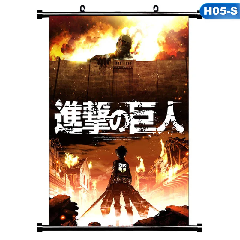 Домашний декор атака на Титанов Shingeki no Kyojin Косплей свиток - Color: 5