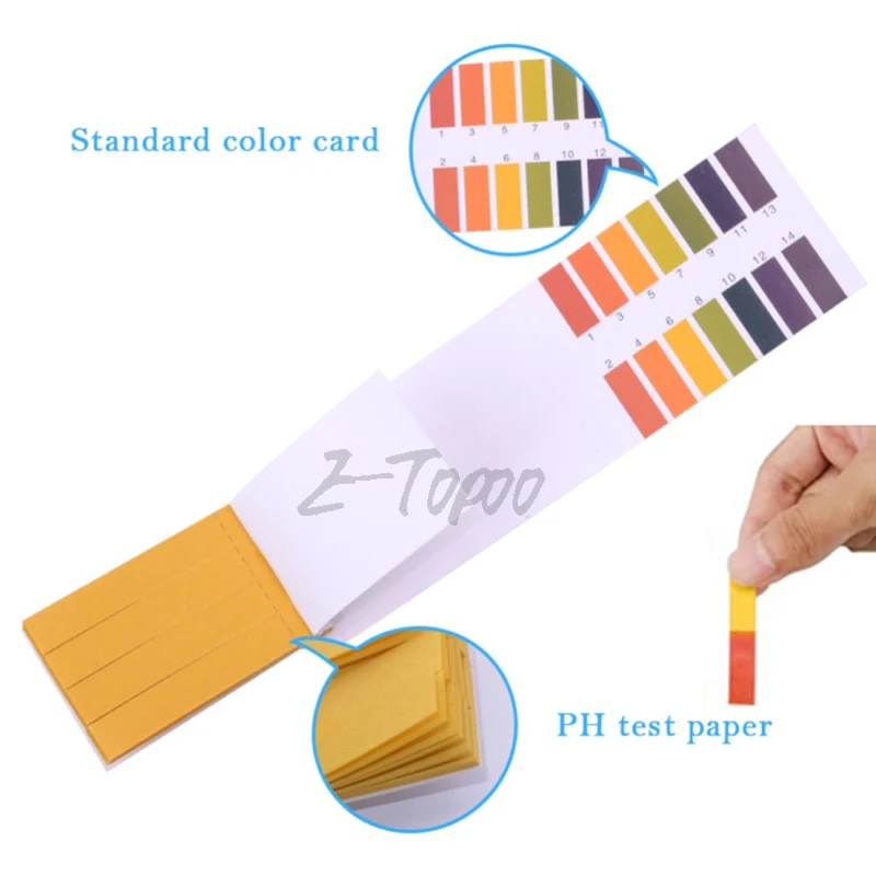

hot 80 Strips PH Test Strip Aquarium Pond Water Testing PH Litmus Paper Full Range Alkaline Acid 1-14 Test Paper Litmus Test