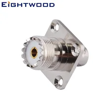 Eightwood антенна для автомобиля радио антенный адаптер BNC Jack Female to UHF гнездо Female разъем 4 Отверстия Фланец Панель Крепление прямой