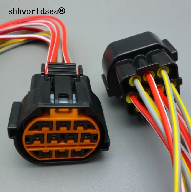 

shhworldsea 1pcs 10Pin headlamps LED car socket for Hyundai KIA K2 and IX35 auto waterproof connector