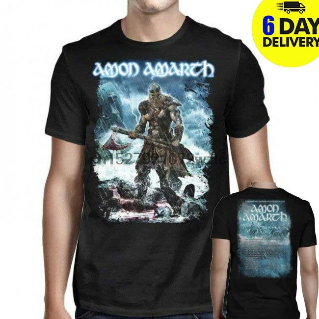 

AMON AMARTH Jomsviking Tour Tshirt 2 Side Black Men's Tshirt for AMON AMARTH