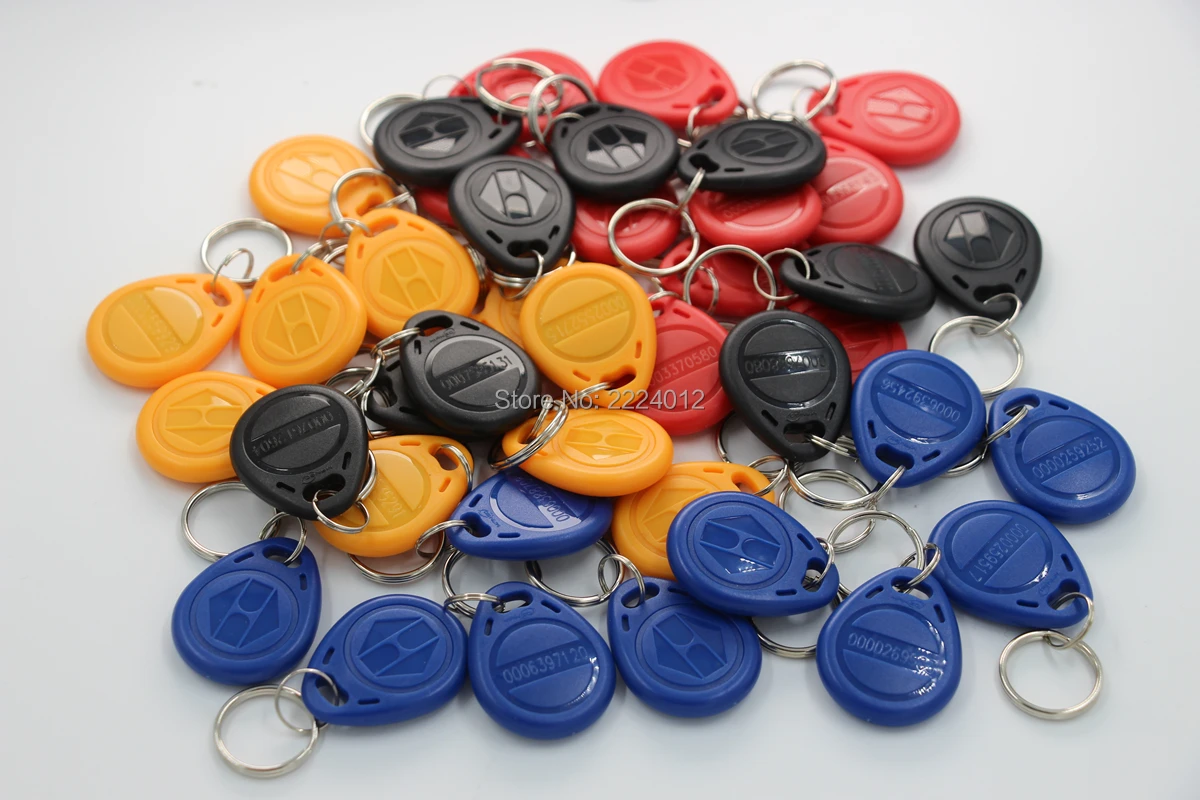125 кГц EM4100 TK4100 Бесконтактный rfid ID брелок для ключей RFID карта система контроля