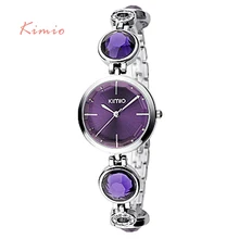 KIMIO Fanshion Qualité Cristal Diamant Bracelet Montres À Quartz Femme Montres 2016 Marque De Luxe Dames Poignet Montres Pour Femmes