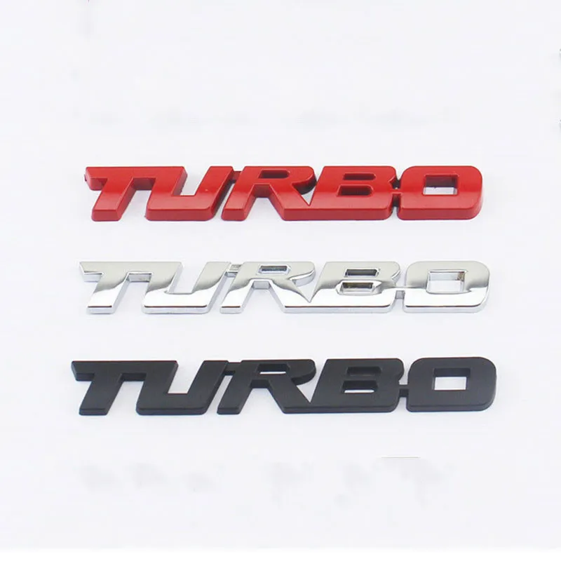 3D Car Styling Sticker Metal TURBO Emblem Body Rear For Ford Focus Fiesta Mondeo