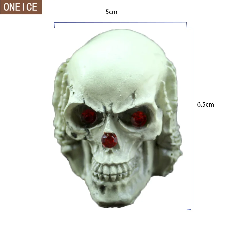 3 шт. статуя человека в виде черепа из смолы, ручная работа, креативный реквизит для Хэллоуина, статуя черепа, скульптура, подарок, домашний декор