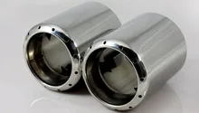 Auto Tail pipe exhaust tip muffler Stainless steel For Mazda 3, mazda 6 CX-5 cx 5 2012-2015,2pcs/lot