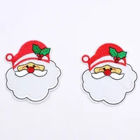 Buy 10pcs/Lot Iron On Santa Claus Patches Embroidered Christmas Stickers Sewing Fabric Appliques Patchwork Garments Accessories Online - Image 4