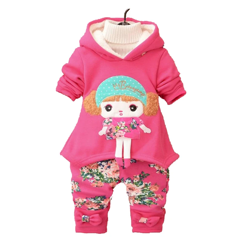 

2019 New Autumn Winter Kids Clothes Girls Clothing Sets Velvet Dresses + Legging Children Clothing Kids Girl Clothes Set