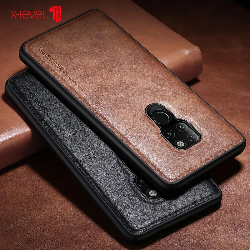 X-Level для huawei mate 20 Pro Чехол оригинальный мягкий силиконовый край Кожаный чехол