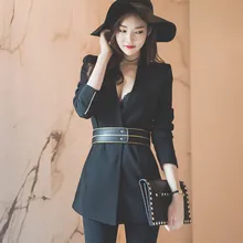 ZAWFL, высокое качество,, Осень-зима, v-образный вырез, OL, сексуальный, внешний, полный рукав, топ, тонкий, профессиональный, для работы, пальто