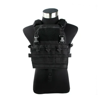 

2019 NEW Black Modular Plate Carrier 500D Cordura Fabric Tactical vest with EVA plates