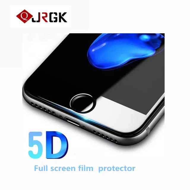 

JRGK 5D full cover srceen protector For iPhone 7 /7plus/8/8 plus Iphone X Tempered Glass film 9H Screen Protector Film