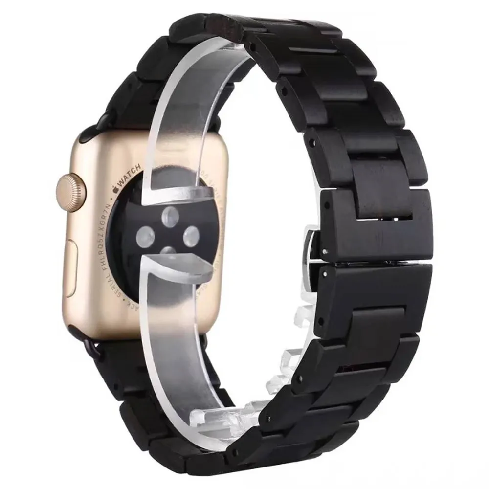 Роскошный браслет под дерево для Apple Watch SE Band Series 6 5 4 3 2 ремешок 40 мм 44 38 42
