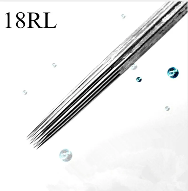 Wholesale Supply 50pcs Disposable Sterilized 18RL Tattoo Needles (18