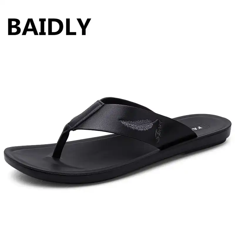 trendy mens flip flops