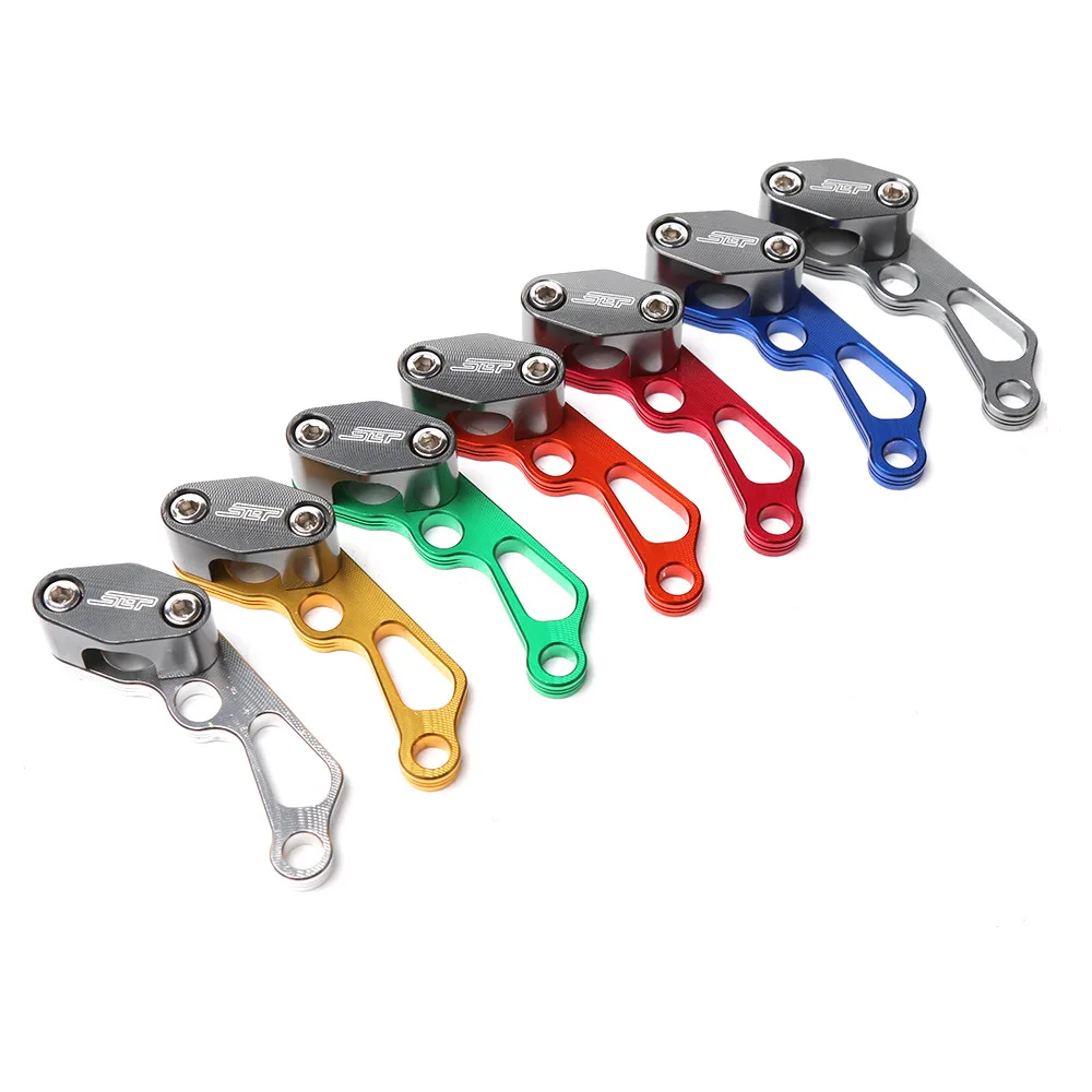 CNC Aluminum Front Rear Brake Cable Tube Line Clamps Clip For Yamaha Tmax 530 xmax300 Forza 300 MSX125 LC135 RC150 XSR900 BMW R1200GS LC Kawasaki Z1000SX Z900 S1000RR   G310R MT09 MT07 MT10 etc Universal Motorcycle Scooter Accessories 