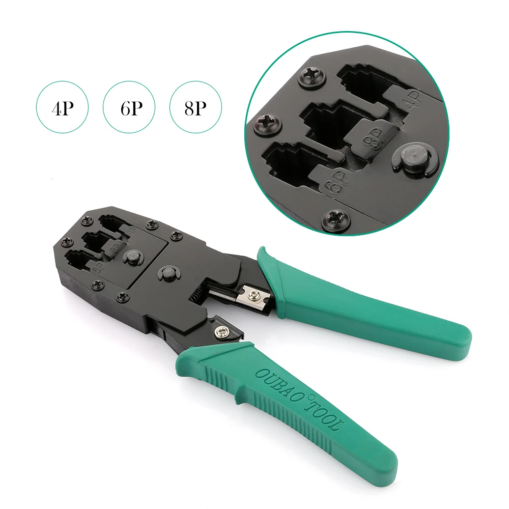 Portable Ethernet Network Cable Tester Tools Kit RJ45 Crimping Crimper Stripper Punch RJ11 Cat5 Cat5E Cat6 Wire Line Detector