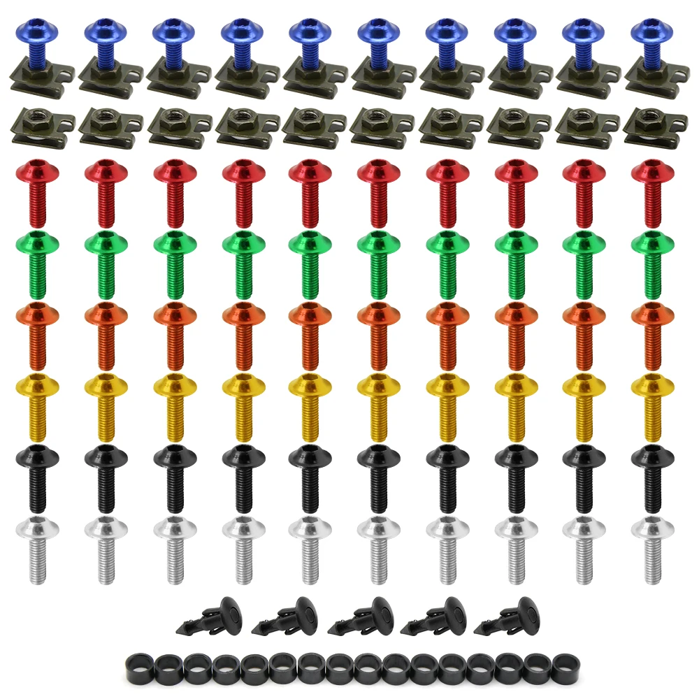 Полный мотоцикл обтекатель болты винт для kawasaki Z1000 ZX10R ZX12R ZX6R/ZX636R/ZX6RR yamaha TMAX 500/530