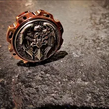 EDC наружная война Сокол кольцо EDC борьба Металл Непоседа ручной Спиннер Белый Медь Фиолетовый Медь аутизм СДВГ стресс редуктор подарок