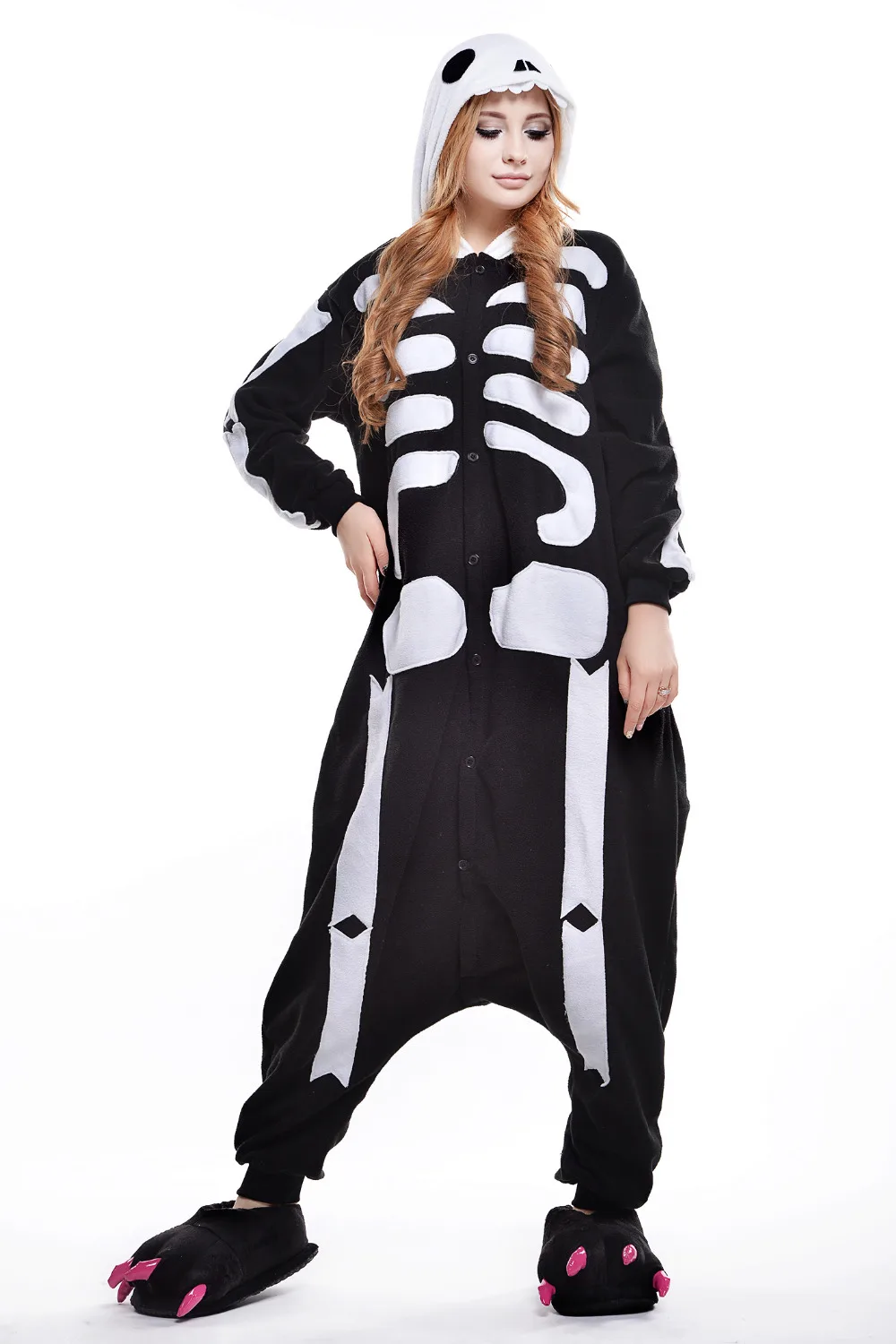 new autumnwinter cartoon skull onesie couples home dress halloween costumes for women and men skeleton anime cosplay clothing - Mens Couple Halloween Costumes new autumnwinter cartoon skull onesie couples home dress halloween costumes for women and men skeleton anime cosplay clothing - Mens Couple Halloween Costumes