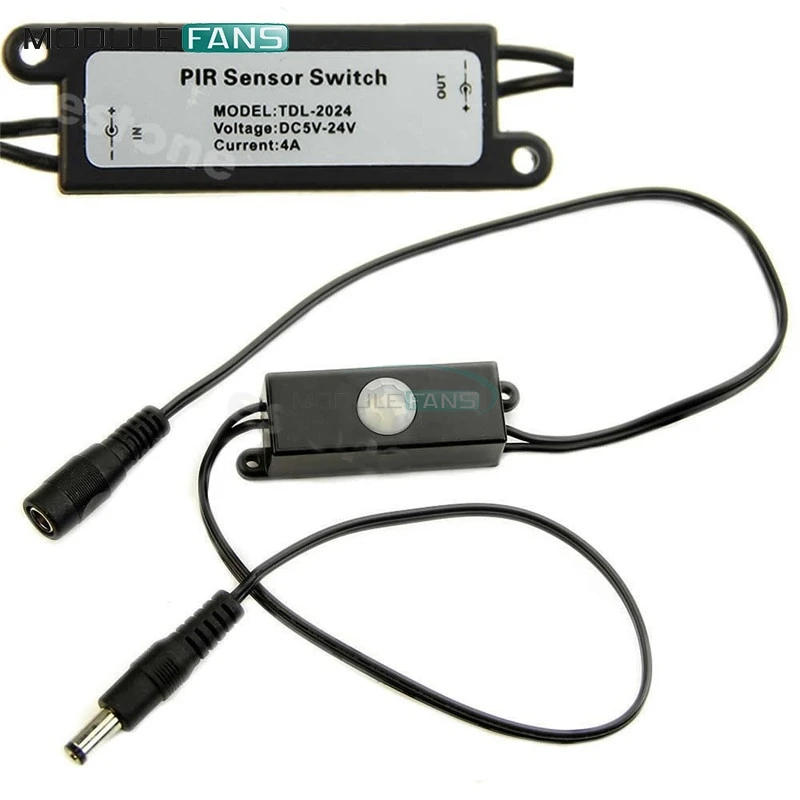 DC 5V 24V Мини Aotomatic инфракрасный датчик движения из PIR переключатель детектора для