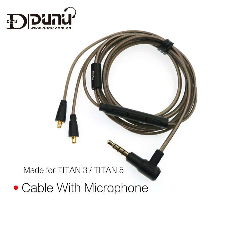 DUNU 3,5 мм односторонний(MIC 2,5 мм/3,5 мм сбалансированный) кабель для наушников для TITAN3 TITAN5 1,2 M