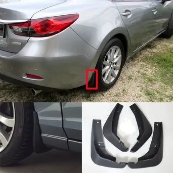

4Pcs Front +Rear Car Mud Flaps For Mazda 6 (GJ) Atenza 2013-2017 Mudflaps Splash Guards Mud Flap Mudguards Fender 2014 2015 2016