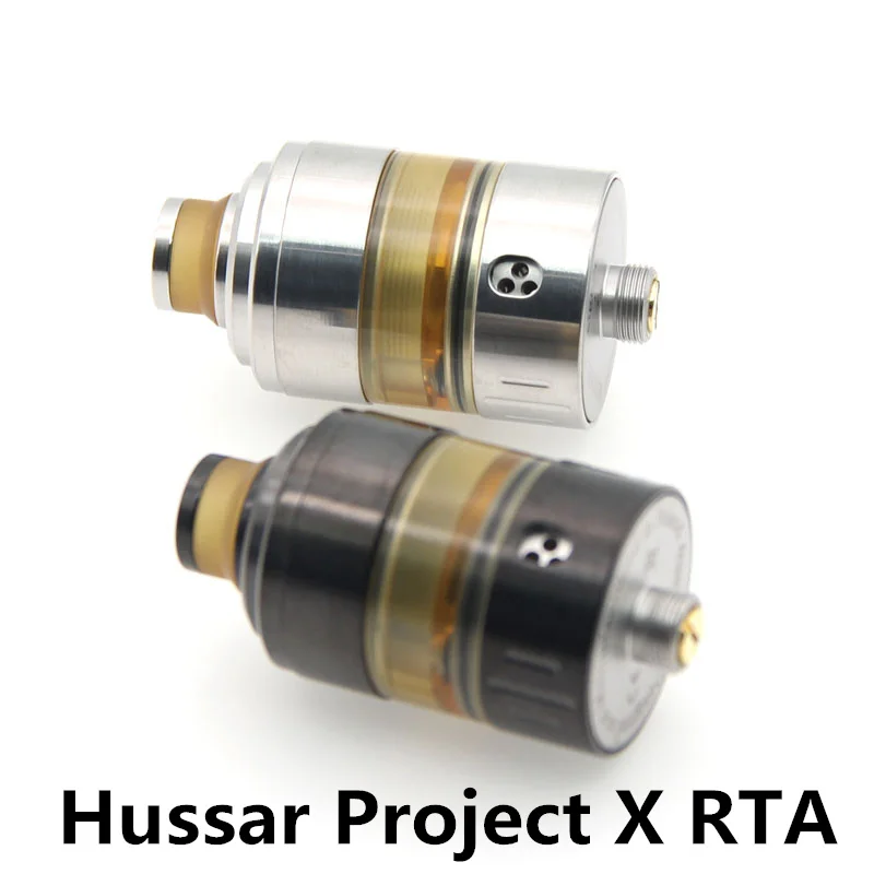 

Hussar Project X Style RTA Coppervape 22mm 2ml Capacity Ultem Pei Tube Tank For Vape Mods Box DIY RDA Atomizer