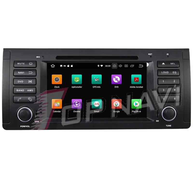 Topnavi Octa Core Android 9 0 Автомобильный GPS навигатор для BMW M5 E39 (1995 2003) X5 E53 (2000 2007) DVD