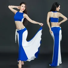 Sexy Women Belly Dance Costume Oriental Dancing Clothing top+skirt suits for Womens belly dance wear DW033