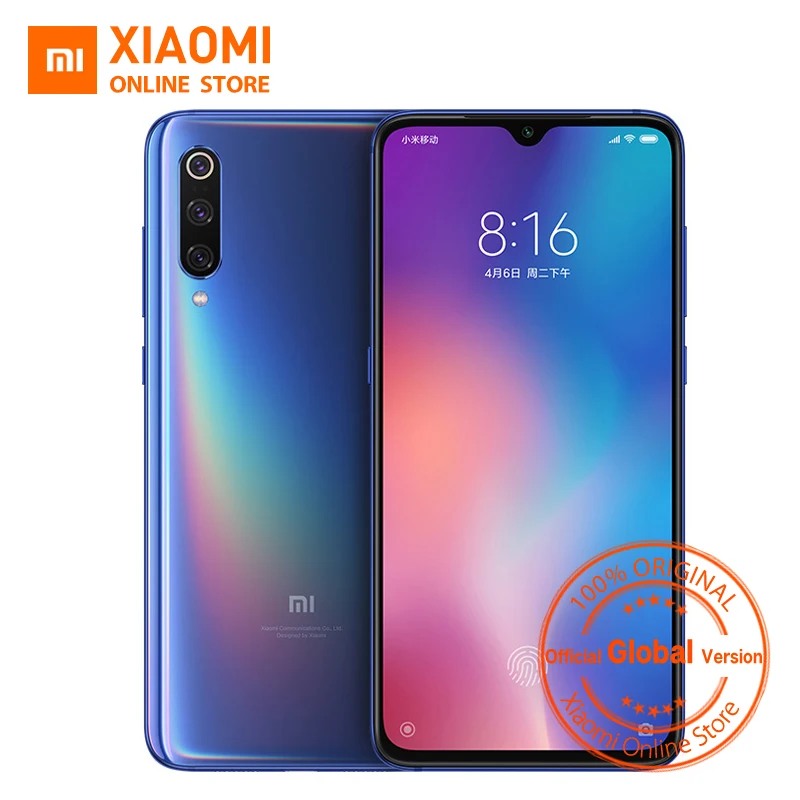 

Global Version Xiaomi Mi 9 Mi9 6GB 64GB Mobile Phone Snapdragon 855 Octa Core 6.39 AMOLED Full Screen 48MP Rear Camera Cellphone