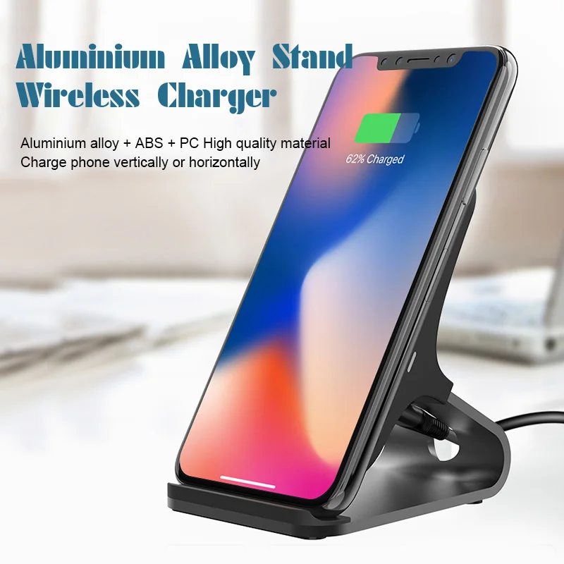 AERB Qi Беспроводной Зарядное устройство для iPhone 8 X samsung S9 S8 S7 S6 края Примечание