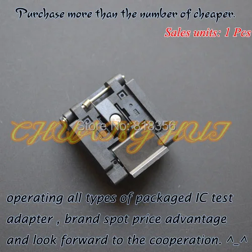 QFN48 TEST SOCKET WSON48 DFN48 MLF48 IC SOCKET 6x6mm Pitch=0.4mm QFN48 TEST SOCKET WSON48 DFN48 MLF48 IC SOCKET 6x6mm Pitch=0.4mm