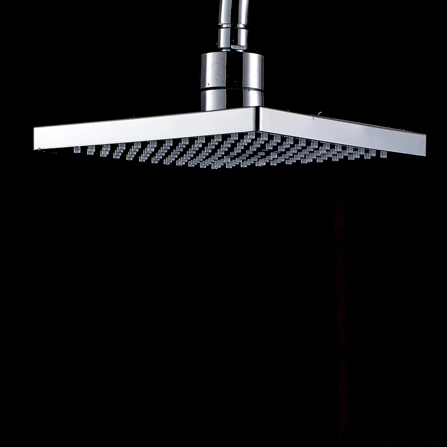 ﻿Buy LED Square Rain Shower Head Wall Ceiling Mounted Top Over head