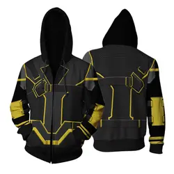 Мстители 4 Endgame супергерой Hawkeye толстовки 3D печатных куртка на молнии кофты унисекс с длинным рукавом куртка в стиле хип-хоп S-5XL