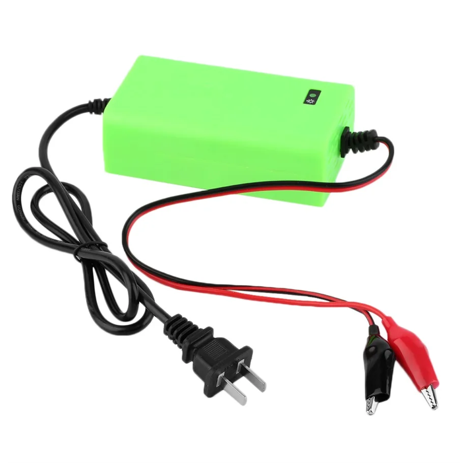 12V 2A интеллектуальное автомобильное зарядное устройство напряжение, перезаряжаемая батарея зарядное устройство 220V автоматический источник питания зеленый цвет