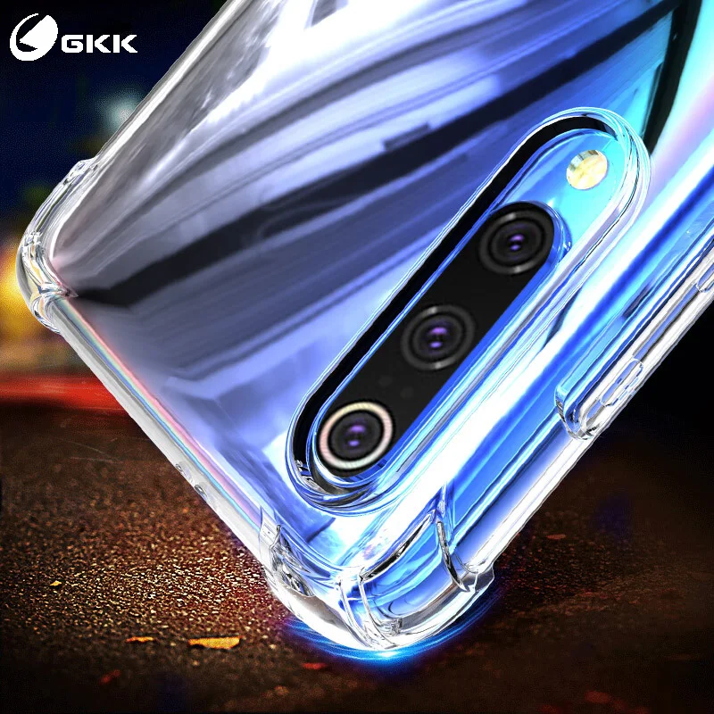 

GKK Case for Xiaomi Mi 9 Case Clear Transparent Reinforced Corner Full Protection Anti-knock TPU Soft Cover For Xiaomi 9 Coque